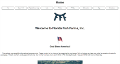Desktop Screenshot of floridafishfarms.com