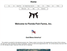 Tablet Screenshot of floridafishfarms.com